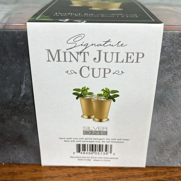 Copper Finish/ Stainless steel  Mint Julep Cups Tumblers 16 oz - set of 2 Cups - Picture 4 of 5
